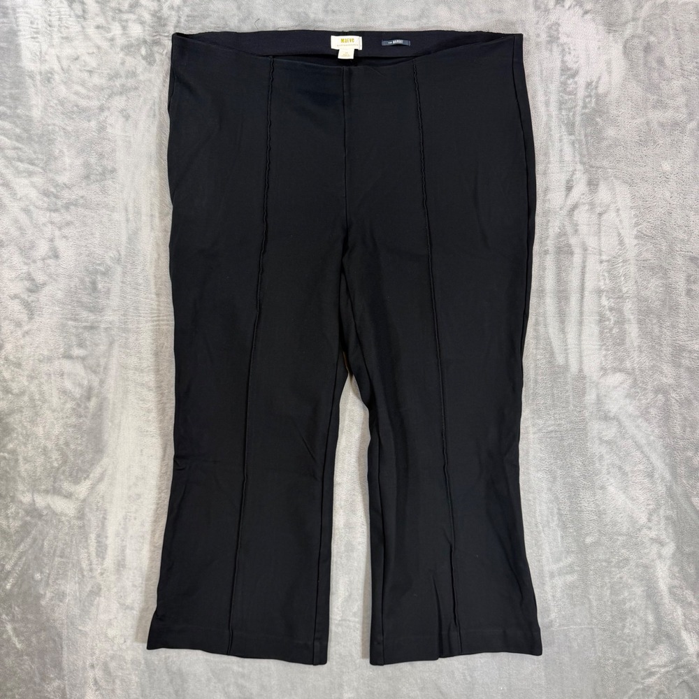 Maeve Margot Kick Flare Pants Womens Size 2XL Black Pull On Pants
